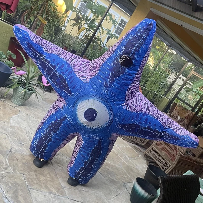 

Starfish Cosplay Inflatable Costume Adult Starfish Inflatable Costume Halloween Ocean Themed Makeup Ball Party Costume