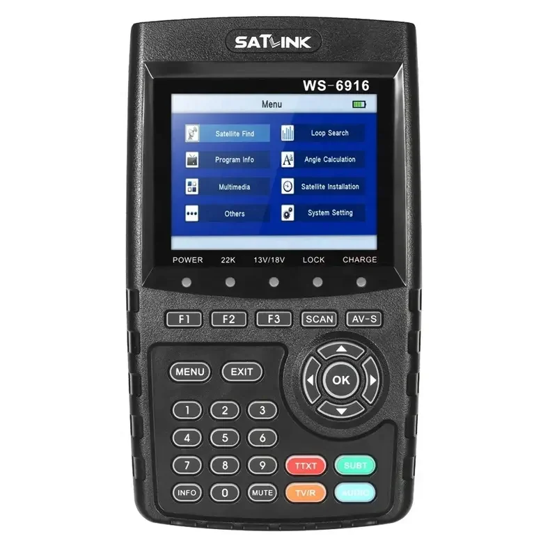 New Coming   High Definition Original Satlink 6916 Satellite Finder DVB-S2 MPEG-2/MPEG-4 Satellite Signal Finder