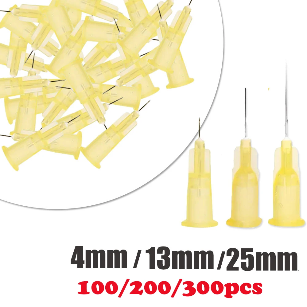 

100-300PCS 30G painless needle 4mm 13mm 25mm disposable medical micro-plastic injection cosmetic sterile needle