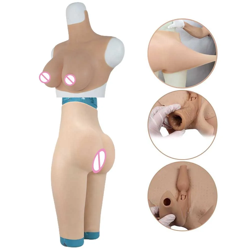 

Fesses Silicon Boobs Cross Dressing Underwear Crossdresser Silicone Fake Nipples Bodysuit Breast Forms