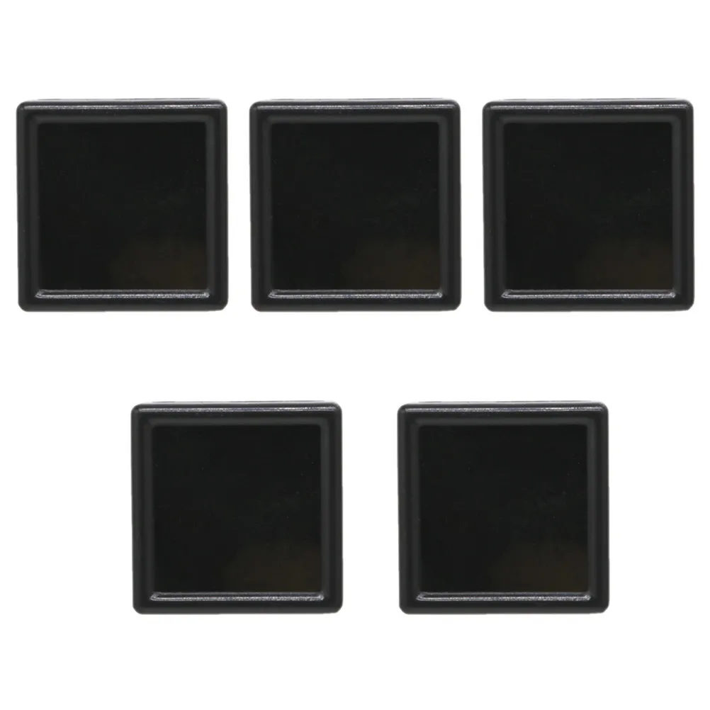 5Pcs Diamond Box Fashion Jewelry Display Case Exquisite Design with Foam Padding for Gemstones Ring Earring Storage Small