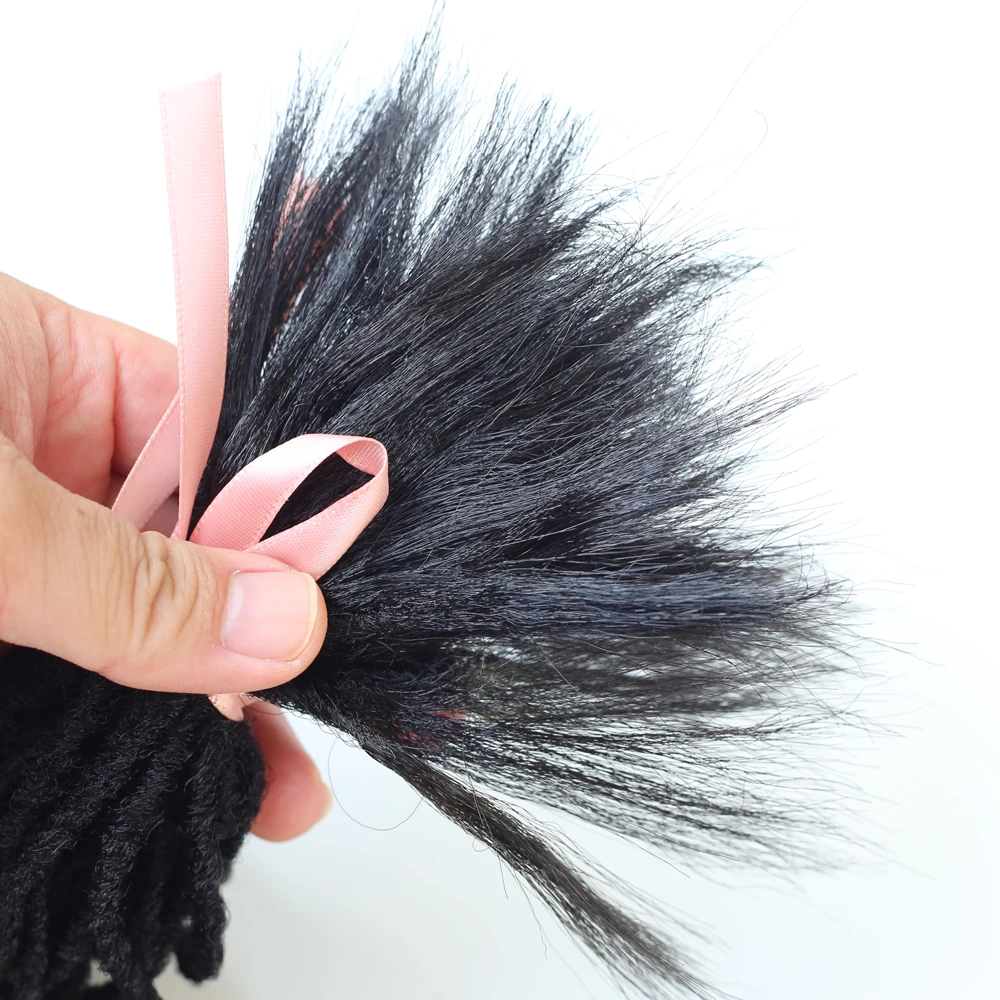 Synthetic Top Straight Locs Dreadlock Extensions Micro Locs Soft Crochet Hair for Women Men - Easy to Style Fake Dreadlocks