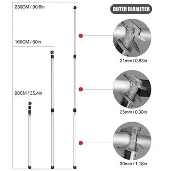 8 best sales Çadır direği alüminyum - №5