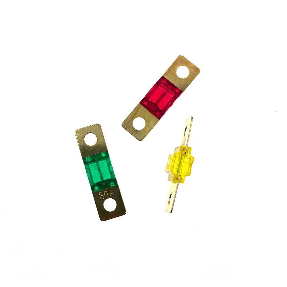 100PCS ANS FUSE 20A 30A 40A 50A 60A 70A 80A 100A 125A 150A 175A ANL Gold Plated Stud Car Fuses Mini Car Stereo Audio AFS Fuse