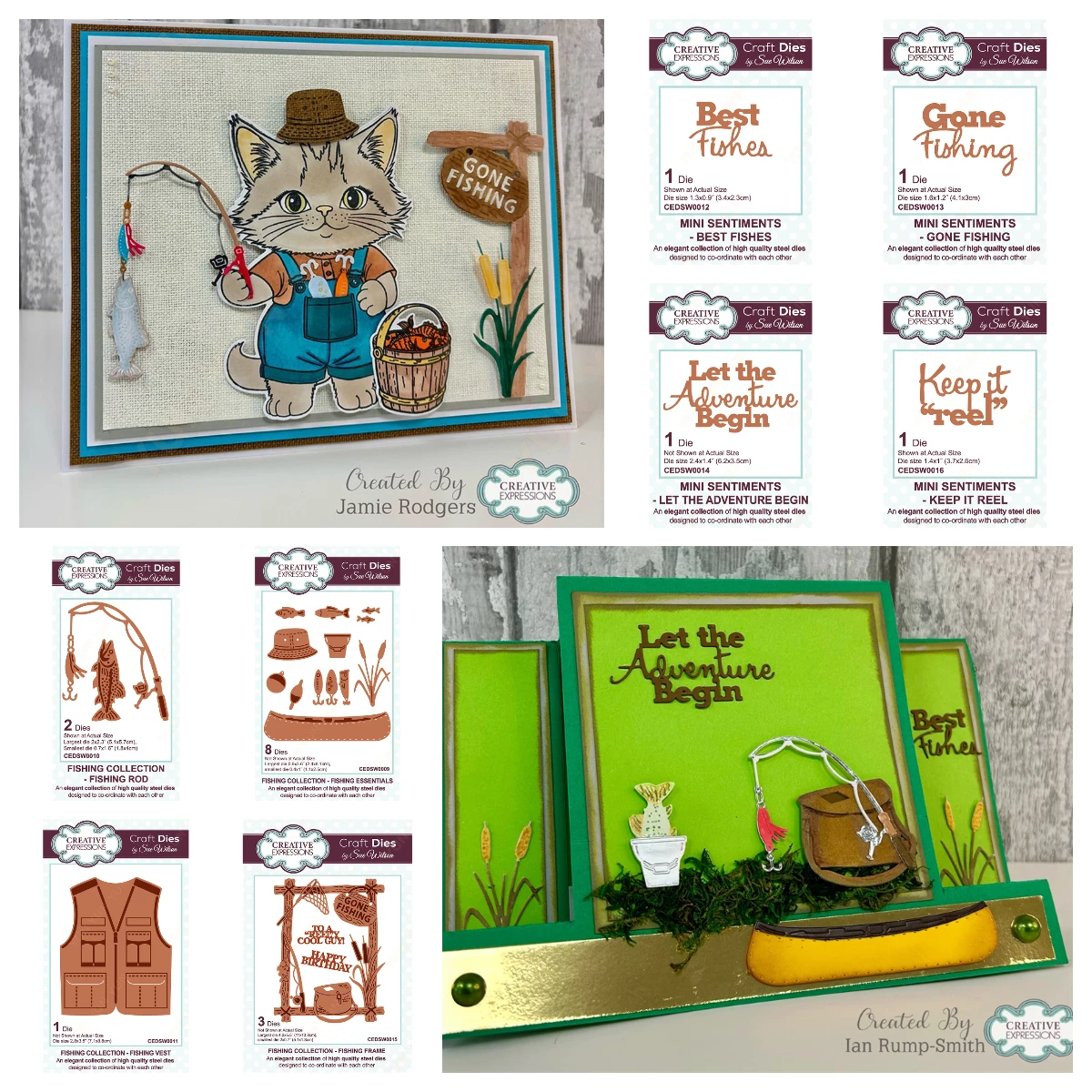 

Fishing Frame Holiday Decorations Metal Cutting Dies Stencil for Scrapbooking Embossing DIY Paper Card Album Craft Supplies