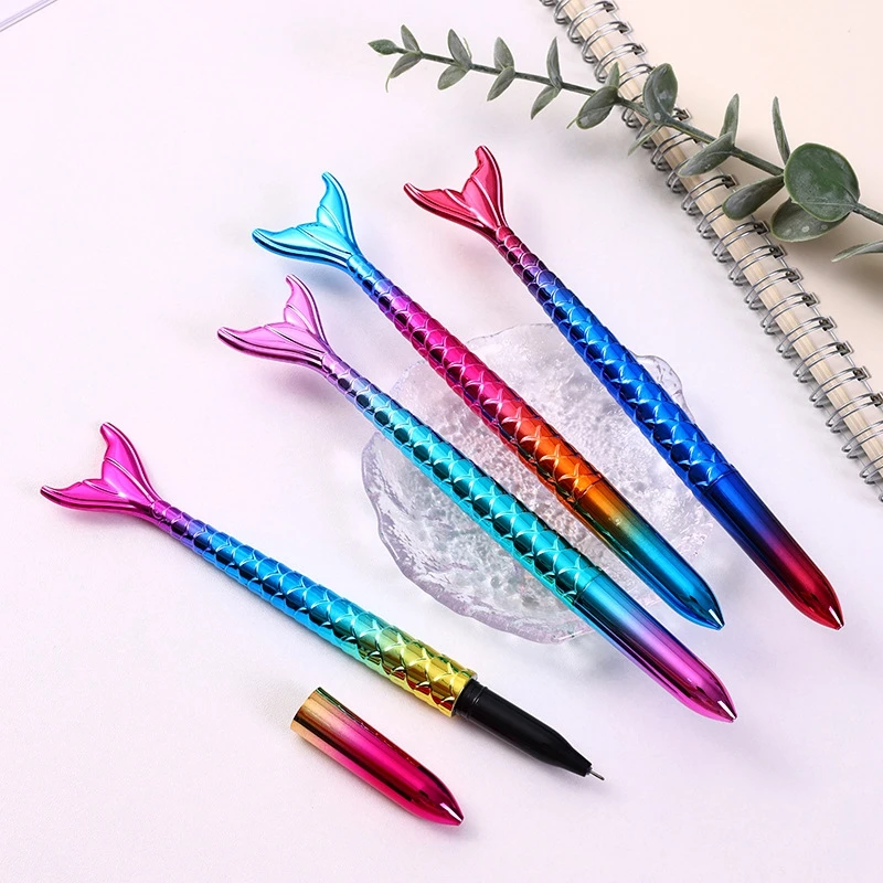 50PCS Colorful Mermaid ballpoint Pen  Birthday Party Favors Wedding Bridesmaid Guest Gift gift Neutral Pen