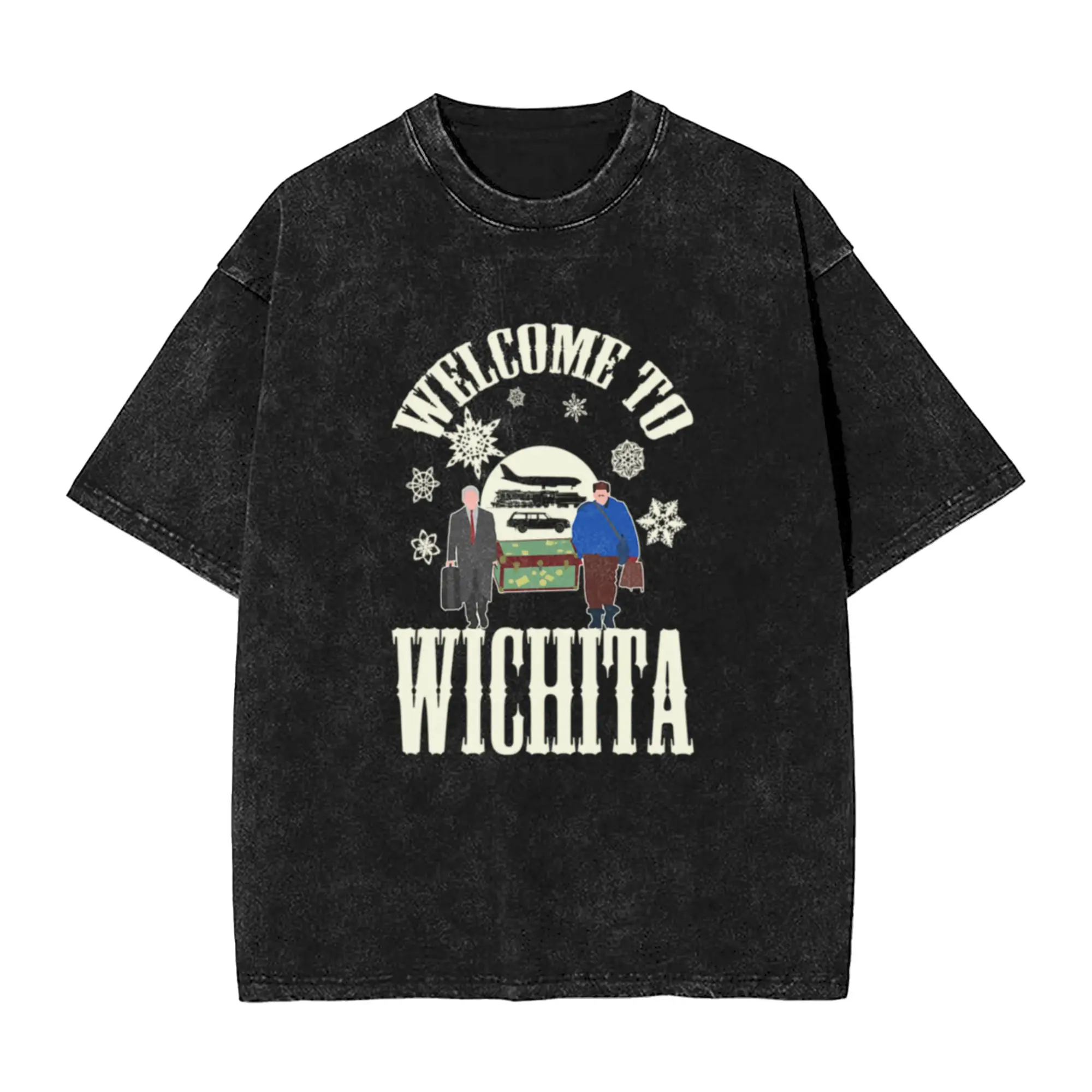 Welcome To Wichita  Classic Stylish A T-Shirt Oversized Short Sleeve Men's Women's Cotton Tees Tops