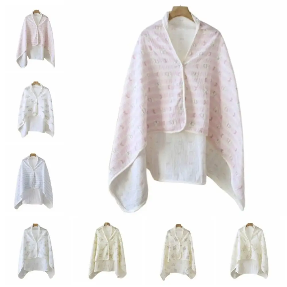 

Floral Printed Cotton Mother Cape Blanket Keep Warm Feeding Cover Breastfeeding Cover Soft Nursing Apron Outdoor Nursing Towel
