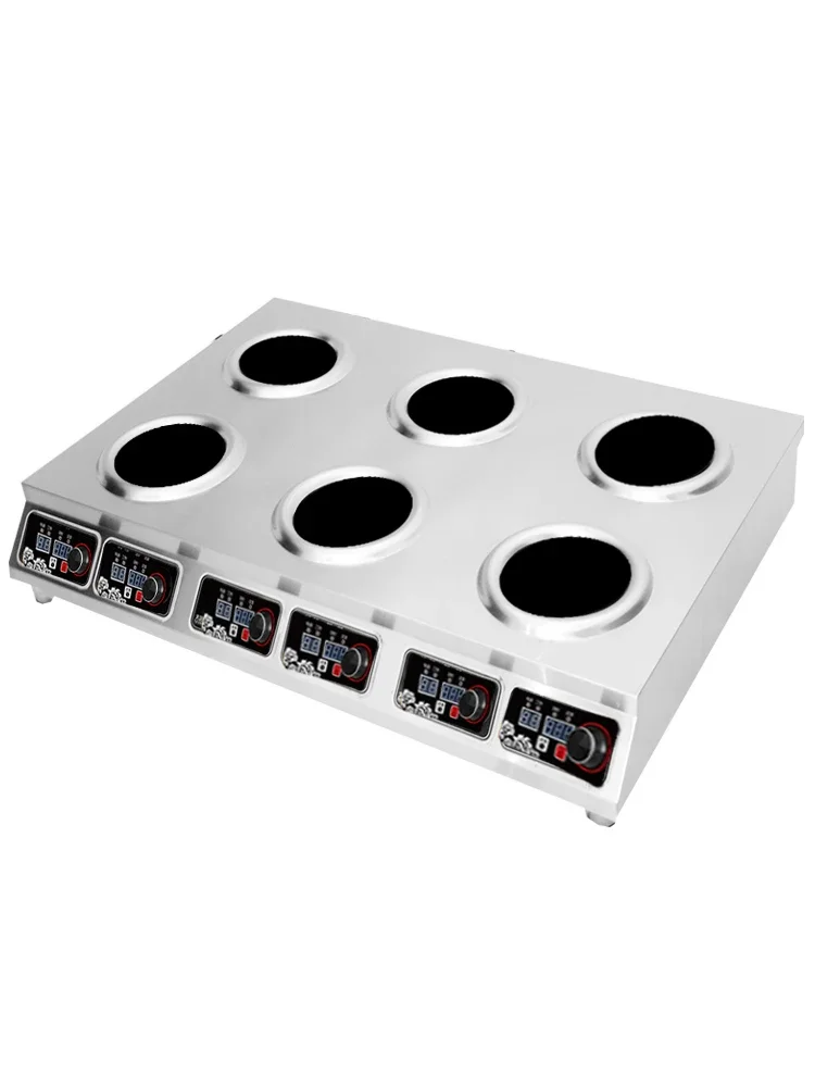 Ofen konkaver gemahlener Topf Huhn Multi-Augen-Induktionsherd Sechskopf-Auge 3500 W hohe Leistung