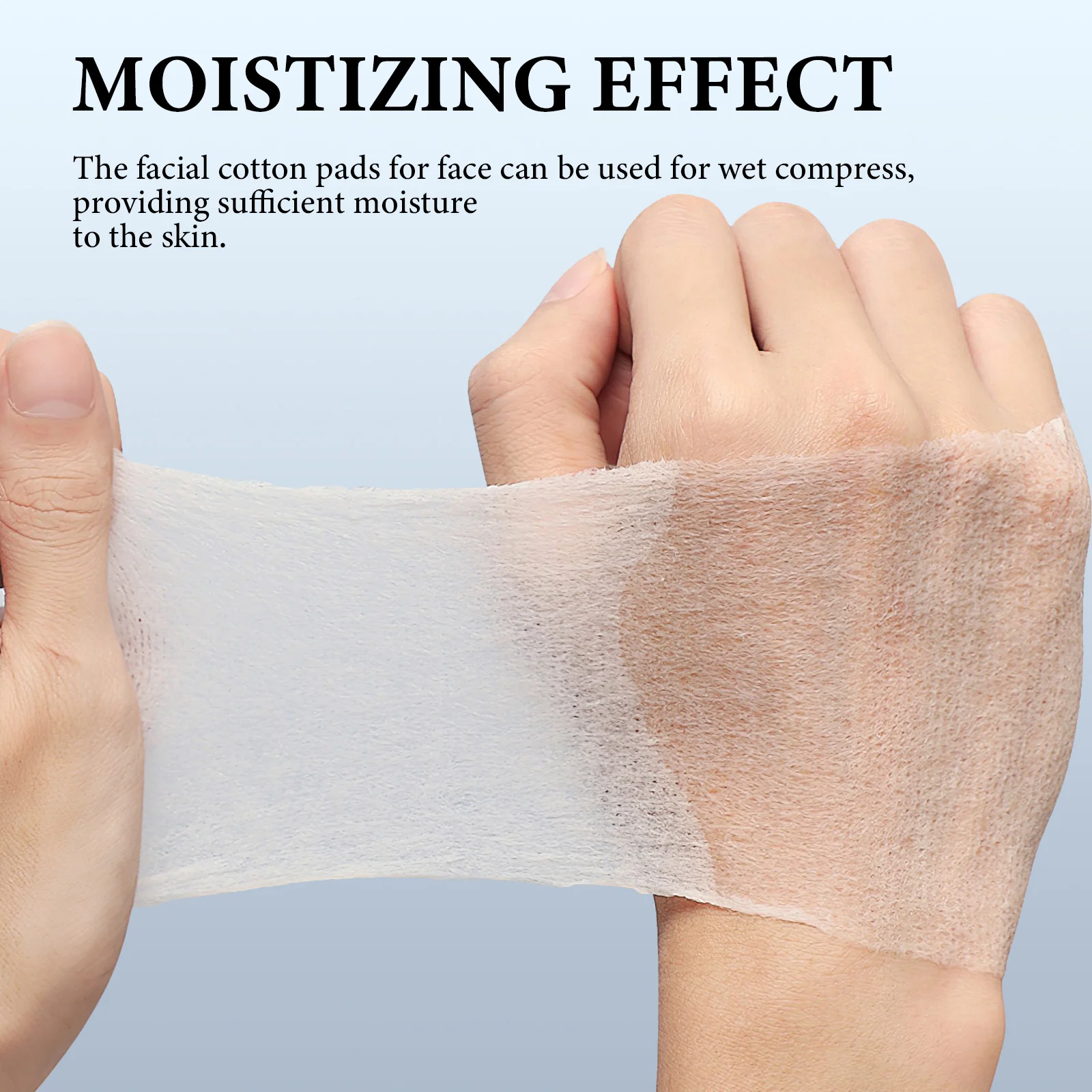 2 عبوة من وسادات القطن المرطبة لحبر الوجه، وسادات إزالة المكياج القابلة لإعادة الاستخدام، صفائح قطنية ناعمة للوجه، ضغط رطب للعناية بالبشرة #5