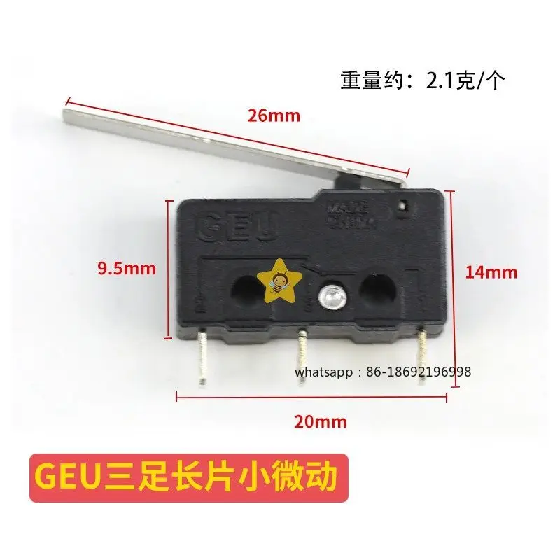 5 Pices Game Console Micro Switch Gun Trigger Gift Rod Game Mini Crane Game Claw Machine Accessories Switch
