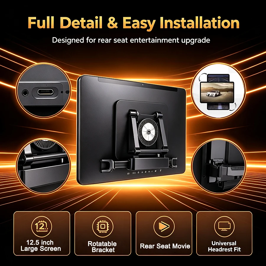 شاشة ترفيهية للسيارة تعمل بنظا - مراجعة Car Multimedia Rear Seat Entertainment وسعره