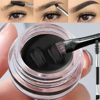 Mat Bruin Zwart Wilde Wenkbrauw Crème 3D Natuurlijke Tint Wenkbrauw Enhancers Gel Wax Waterdicht Blijvende Oogmake-up Cosmetische Gereedschappen