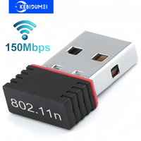 150Mbps USB WiFi Adapter 2.4G Wireless Network Card Mini Signal Receiver USB Dongle Plug and Play for Desktop Laptop PC Windows