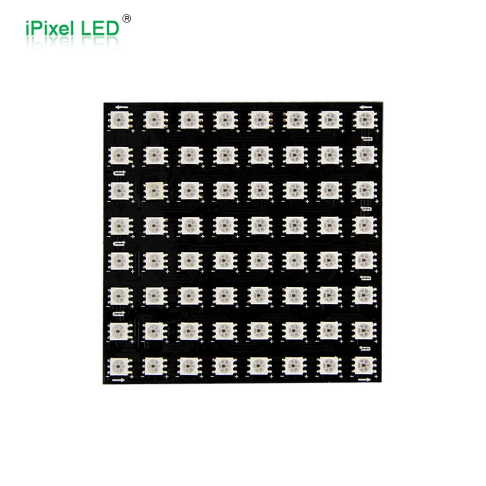 

Flexible And Bendable Black Strip APA102LED Matrix 64LEDs