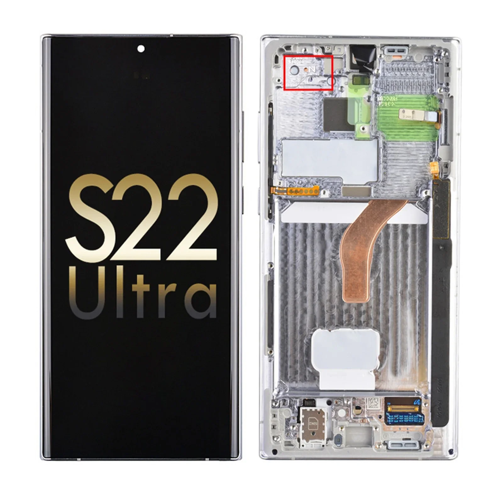 Nuovo OLED per Samsung Galaxy S22 Ultra 5G S908 S908B S908U Display LCD Touch Screen Digitizer per Galaxy S22ultra Assembly