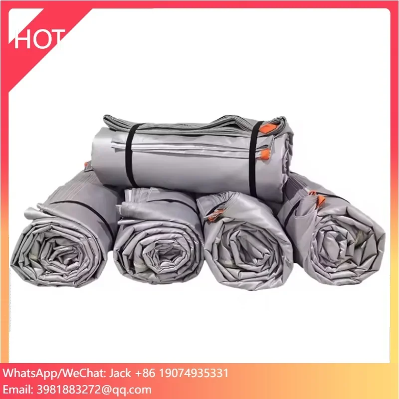 سيارة بطانية حريق 6*8 متر 19.8*26 قدم EV بطانية حريق الألياف الزجاجية بطارية ليثيوم بطانية حريق لسيارة EV #1