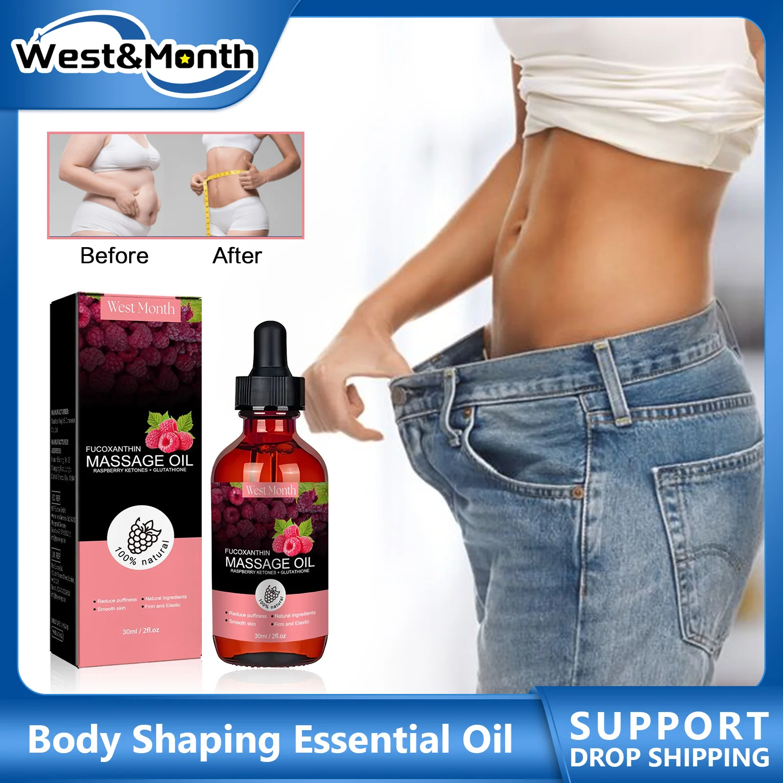 Slimming Essential Oil Lose Weight Fat Burning Thin Belly Leg Waist Anti-Cellulite Shaping Full Beauty Health Body Massage Oil