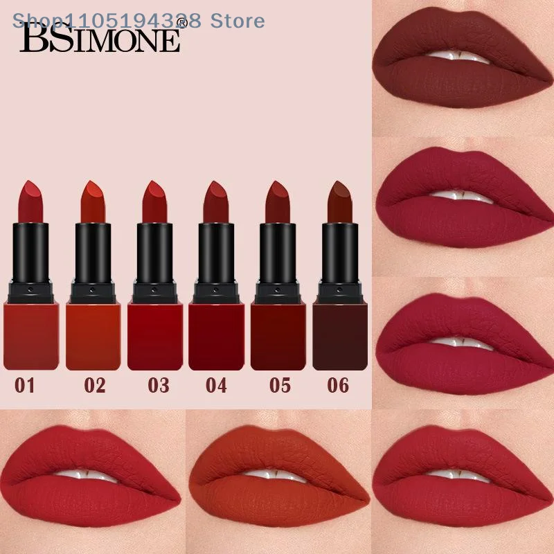 [MP]Waterproof Moisturizing Long-Lasting Velvet Matte Lip Gloss Red Lip Tint Makeup Advanced Matte Finish For All Skin Types