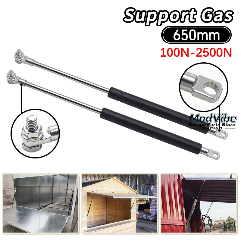 2x 650mm 800/1000/1500/2000/2500N Universial Car Gas Struts Spring Shocks Lift Supports RV Windows Absorber Hydraulic Strut Bar
