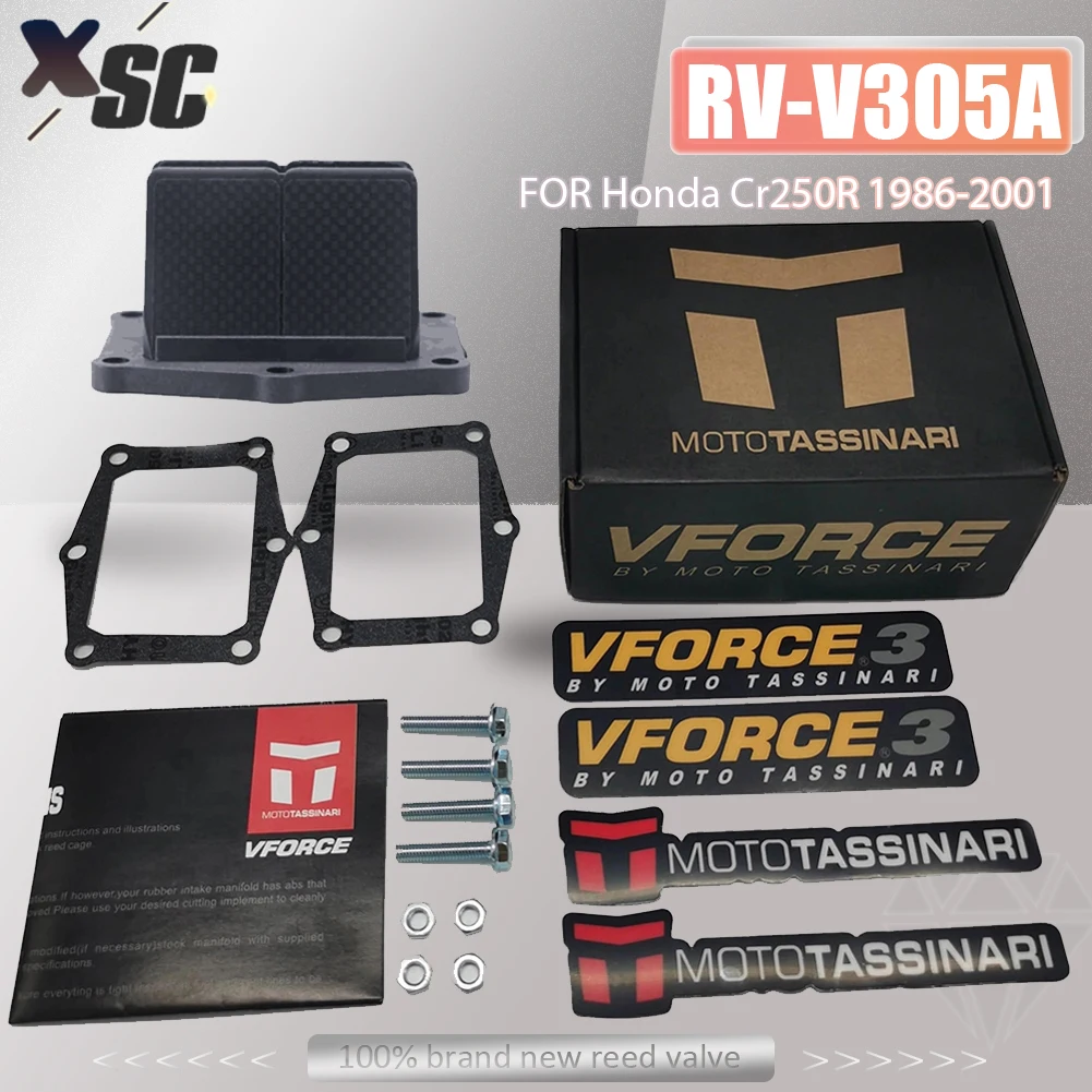 Motocyklowy zawór wlotowy z włókna węglowego VFORCE-3 V-FORCE3 V305A do Honda 86-01 CR250R CR250 1986-2001 TRX250 1986-1989 Enduro