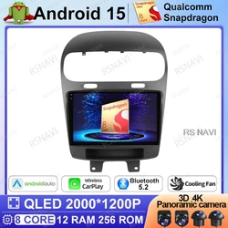 Android 15 Car Radio For Dodge Journey Fiat Leap Freemont 2012-2014 Autoradio Viedo Player Head Unit Navigation Qualcomm GPS DVD