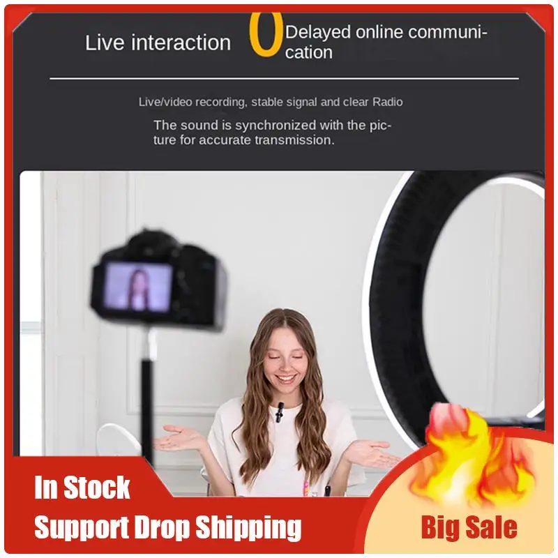 أفضل العروض ميكروفونات Lavalier اللاسلكية التوصيل والتشغيل للحد من الضوضاء ومزامنة تلقائية وطية صدر السترة وبث مباشر ومدونات الفيديو والمقابلة