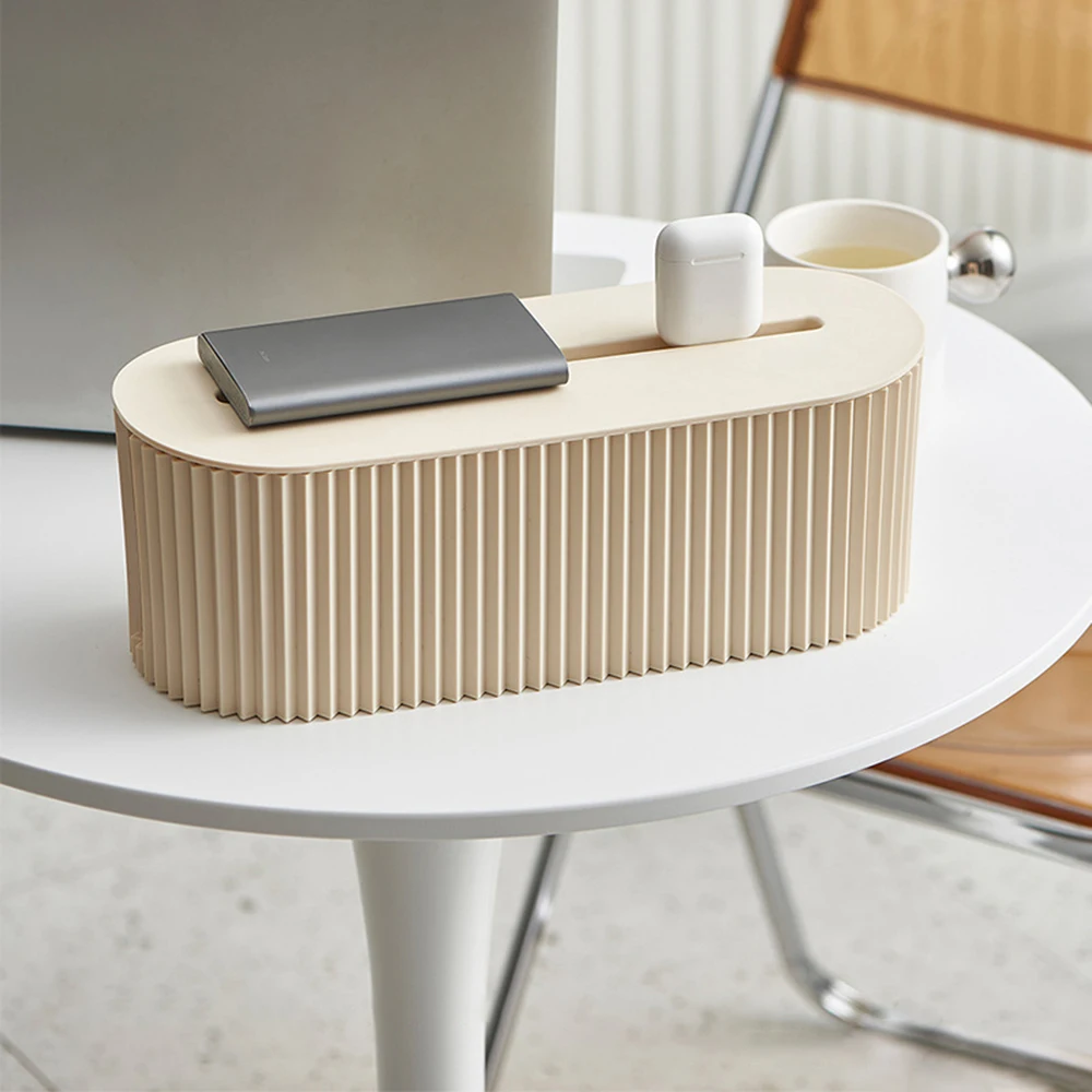 Boîte organisatrice de prises domestiques avec couvercle pour bureau à domicile - Cache-câbles multifonctionnel pour dissimuler fils, câbles et prises