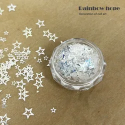 Mixed Size Star Glitter Nail Decoration Coating Polarized Purple Blue Decoration DIY Handmade Wearing Armor Material