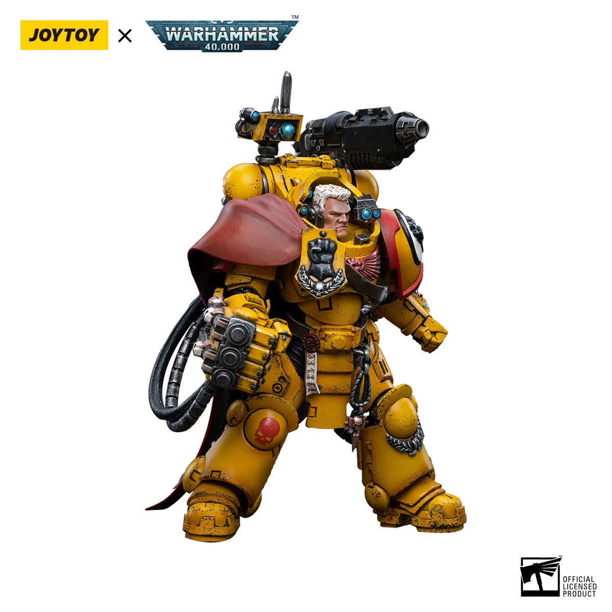 JOYTOY 1/18 Action Figures 40K Imperial Fists Third Captain Tor Garadon 5 Inches Anime Games Collection Military Model