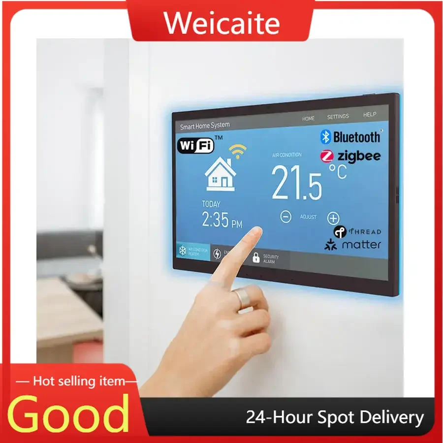 Smart home automation control Android 13 wall-mounted 10-inch vesa capacitive optional POE tablet high definition touch screen