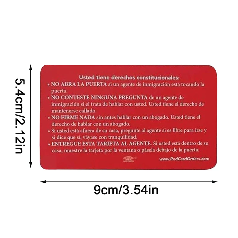 Know Your Rights Card - U.S. Citizenship, Constitutional Rights Cards, Naturalization Test Study Guide Us Citizens