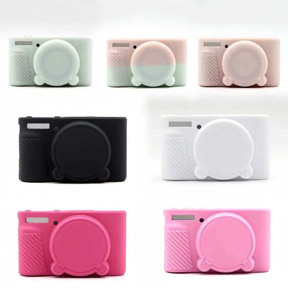 Washable Silicone Camera Case Soft Durable Camera Bag Shockproof Lens Protector Cover for Canon/PowerShot/SX730/SX740