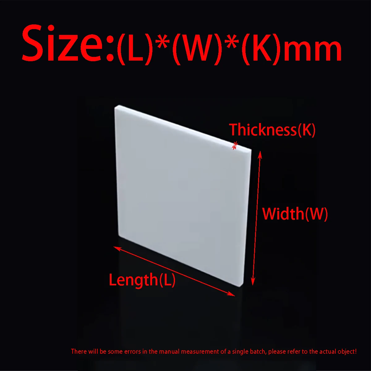 99 Alumina Ceramic Sheet, Square Corundum Wear-Resistant Insulation And Heat Dissipation Ceramic Sheet Thickness1/2/3/4/5mm