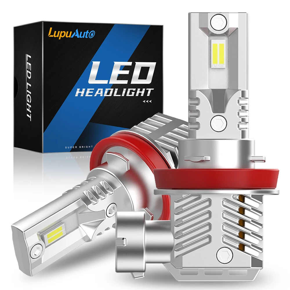 

LUPUAUTO H11 Светодиодный Bulb 9006/HB4 светодиодный набор фар 9005/HB3 светодиодный Wireless160W 24000LM 6500K CSP для автомобильных фар 12V Turbo lights