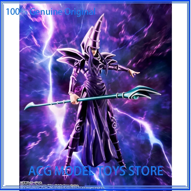

Original Bandai SHM Yu-Gi-Oh! Duel Monsters DARK MAGICIAN Action Figure Toys Collection Model Gift
