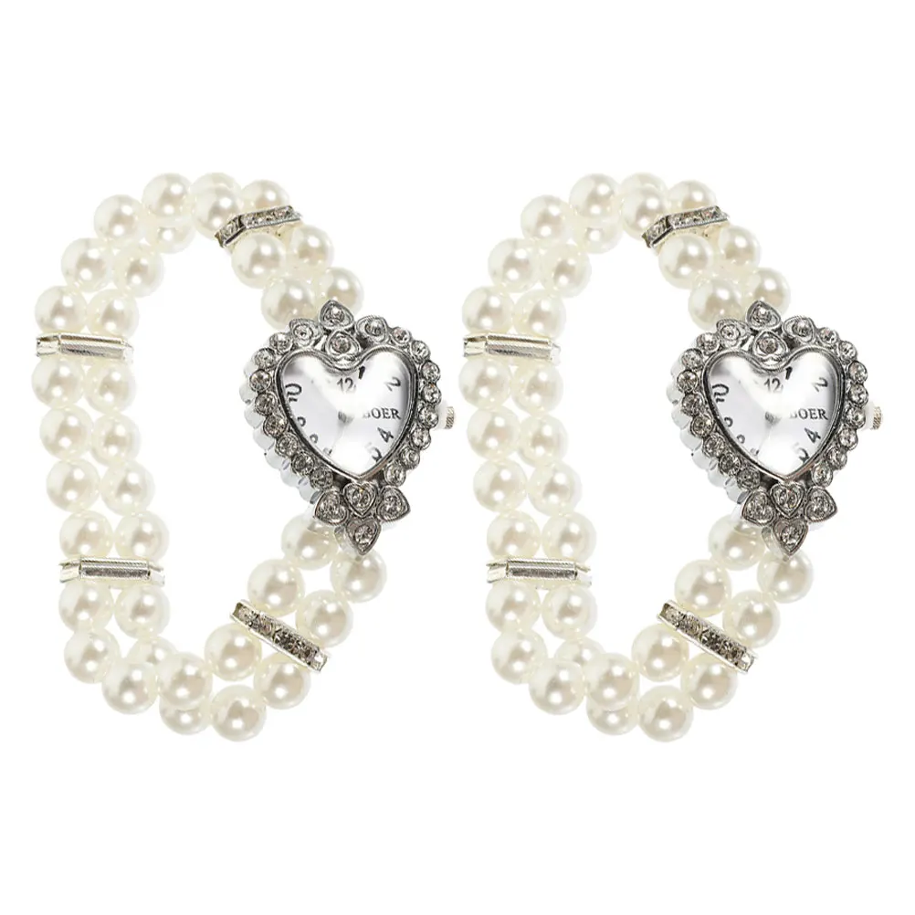 

Bracelet Watch Elegant Watches for Women Decorative Crystal Diamonds Bling Fancy Chain