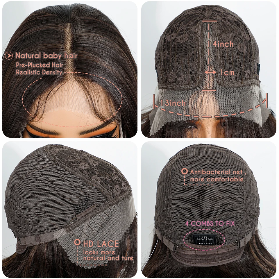 نوبل شعر مستعار الاصطناعية الدانتيل الجبهة الباروكات للنساء الباروكات الجسم موجة الدانتيل الجبهة براون باروكات شقراء 24 بوصة تأثيري الدانتيل الجبهة شعر مستعار أسود