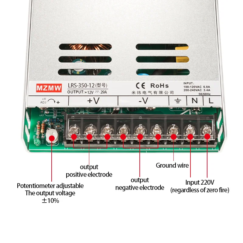سلسلة إمداد طاقة رفيعة للغاية من LRS ، تيار متردد إلى العاصمة ، من من من من من من من من من من من ، من ، من ، إلى W ، ومن ، إلى ، ومن 100 إلى 240 فولت ، و 12 فولت ، و 24 فولت ، ومحولات محول صناعية ، و SMPS #2