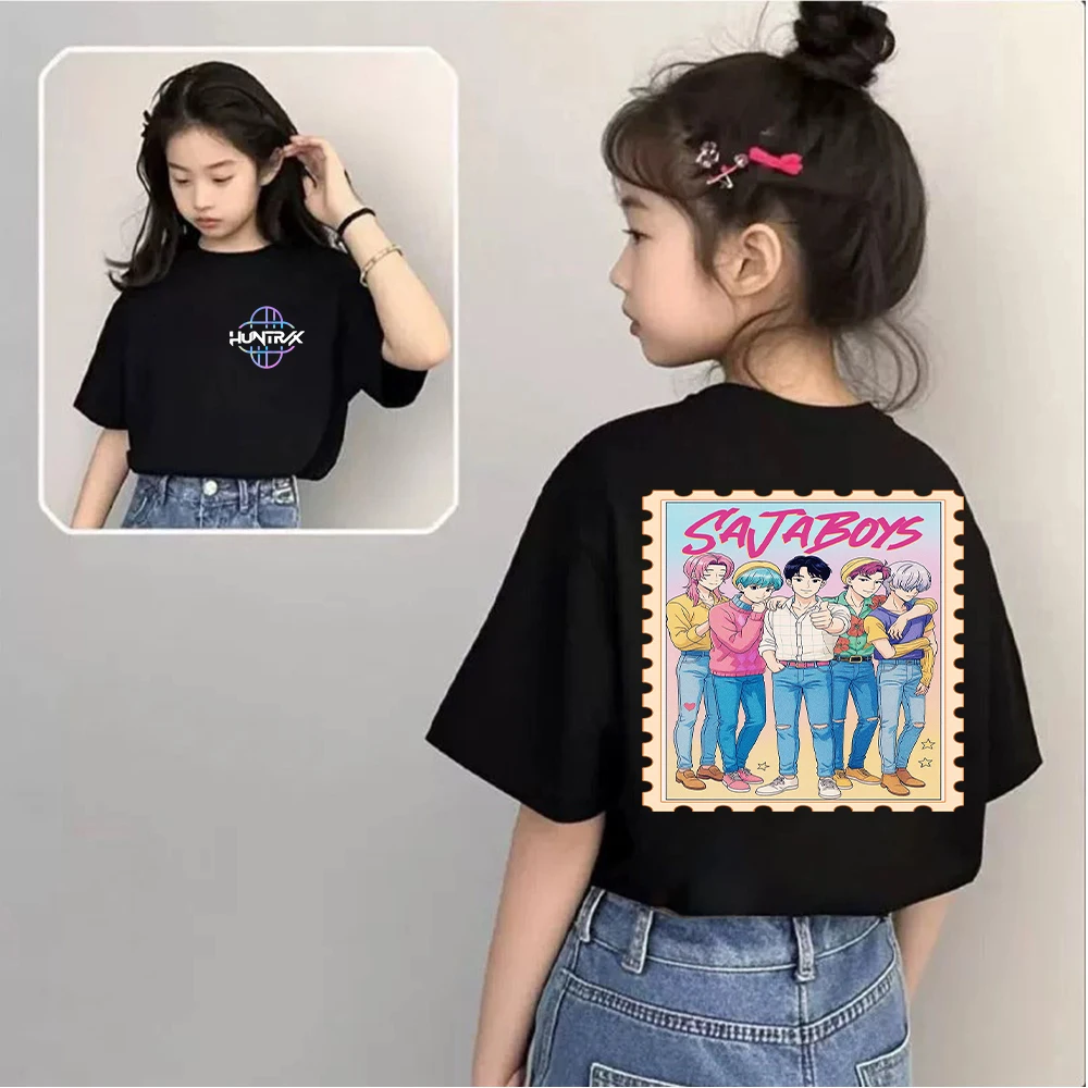 

Stylish Kids T-Shirt with Saja Boys Design Featuring KPop Demon Hunters Trendy Graphic for Young Fashion Enthusiasts