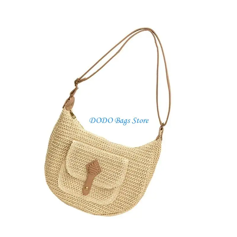 

Женский соломенная сумка пляжа ручной сумки для мессенджера просты