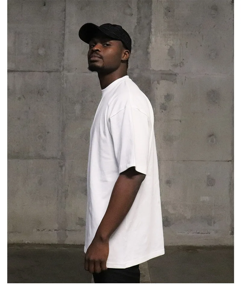 MRMT 2026 Brand New Mens T Shirt Little Round Collar Men T Shirt Solid Color Man Tops Tees Pure Cotton Bottoming Shirts For Male