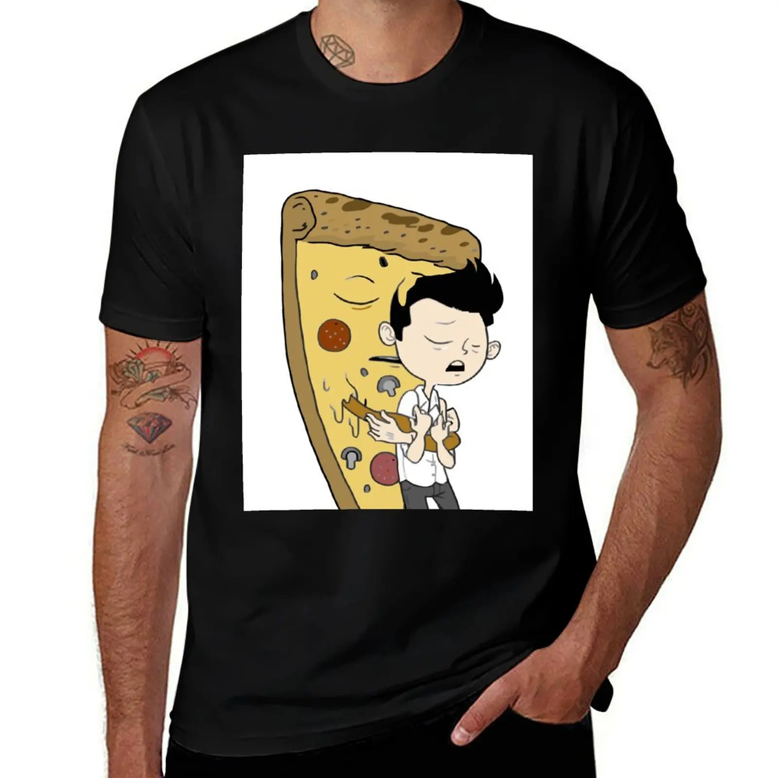 

Pizza - Never Let Me Go T-Shirt t shirt men 100% cotton luxury brand t shirts cotton 100% t shirt man cotton T-shirt