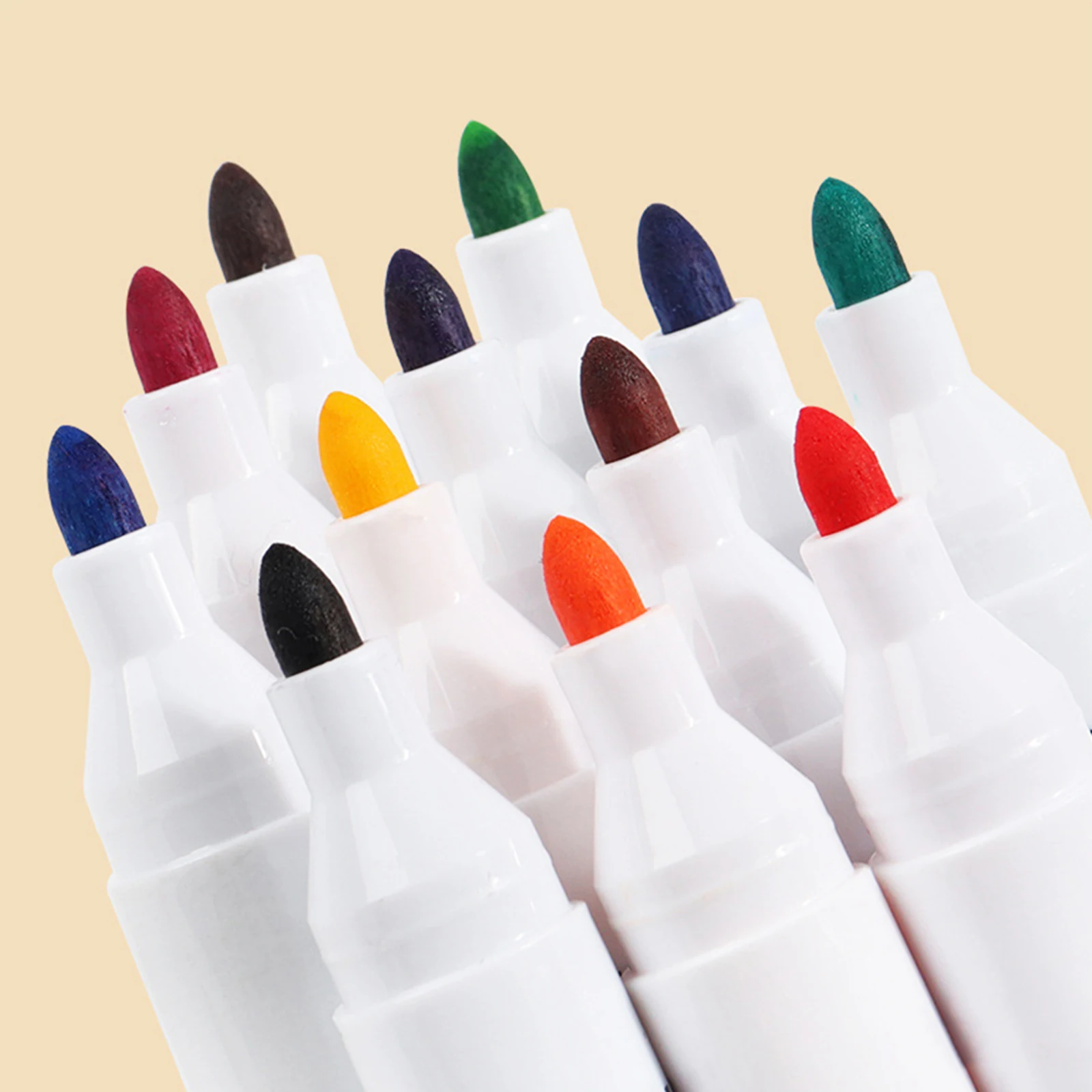 

12 Pcs Erasable Whiteboard Markers Quick Drying Doodle Writing Drawing Office Teaching Portable Whiteboard