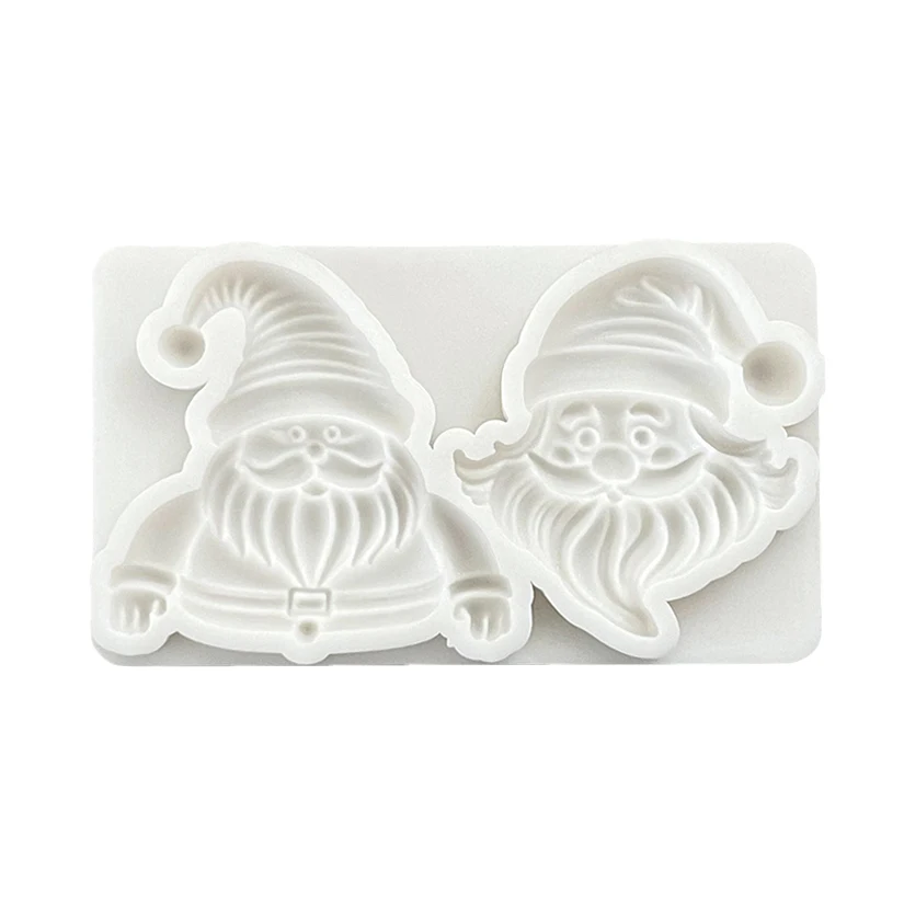 Santa Claus Christmas Silicone Sugarcraft Mold Cupcake Baking Mould Fondant Cake Decorating Tools