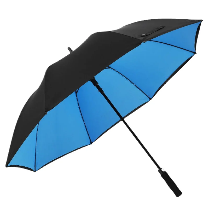 185CM Long Handle Umbrella Ultra Large Resistant Beach Umbrella Double Layer Windproof Strong Umbrellas Uv Protection Parasol