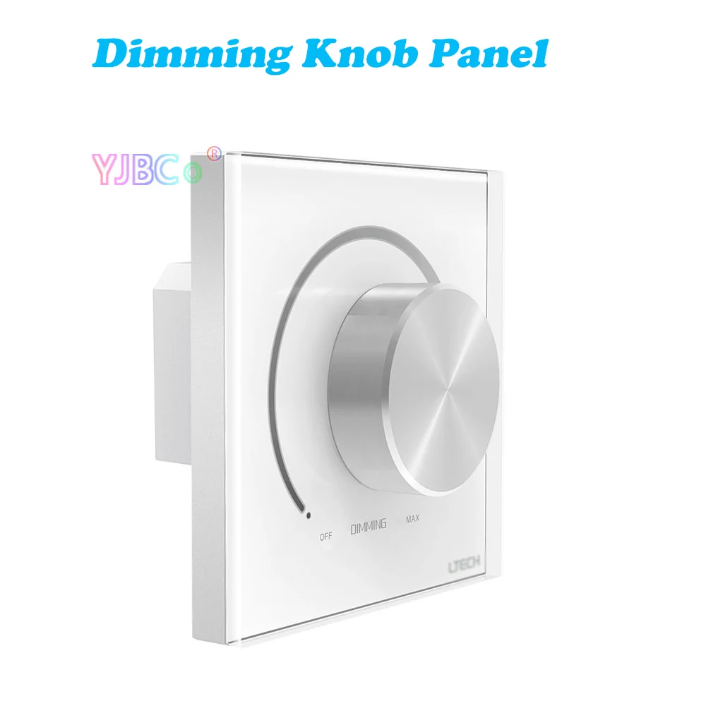 Monochrome LED Knob Panel Controller 100V-240V Dimmer switch Multi Function DMX512&2.4G RF Wireless L-BUS Control System Dimming