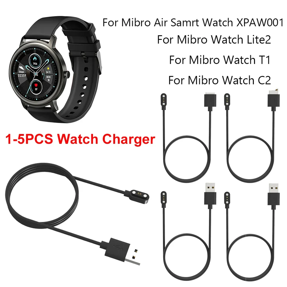 

for Mibro Watch Lite 2/T1/ C2 USB Magnetic Watch Charger Sports Smartwatch Fast Charging Cable Power Dock Adapter Accessories