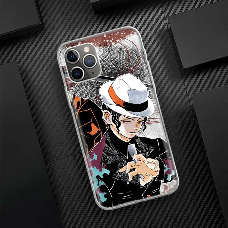 Coque de téléphone Demon Slayer Kibutsuji Muzan, coque souple pour Apple iPhone 16, 15, 14, 13, 12, 11 Pro Max, XS, Poly X, 7 Plus, 8 Plus SE