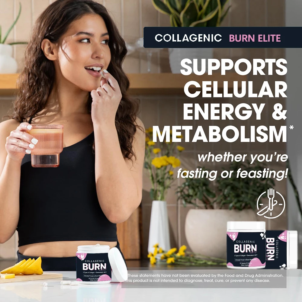 

Multi Collagen Burn Elite | Гидролизованные бичачий коллаген Petides Types I, II, III, V, X | Повышение метаболизма | Кето и безглютеновый
